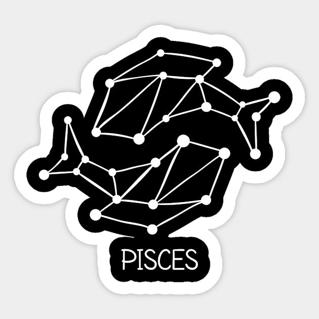 Pisces birthday gift Sticker by Dieowl